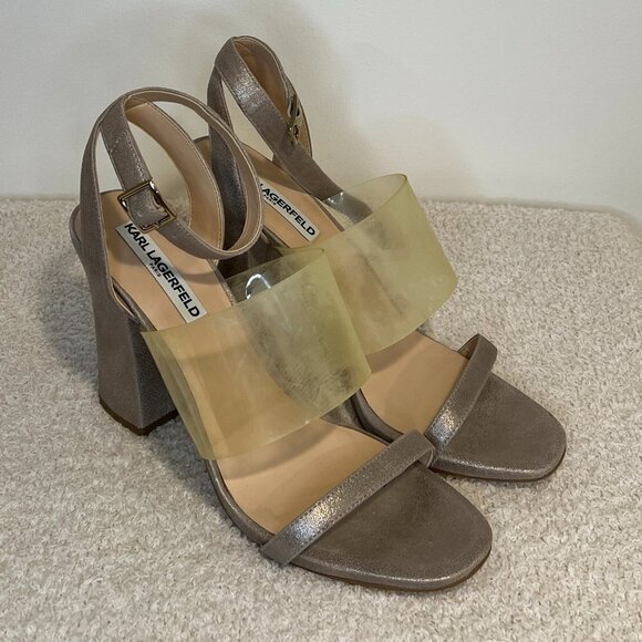 Karl Lagerfeld Shoes - Karl Lagerfeld Paris | Raya Leather Ankle Strap Sandals